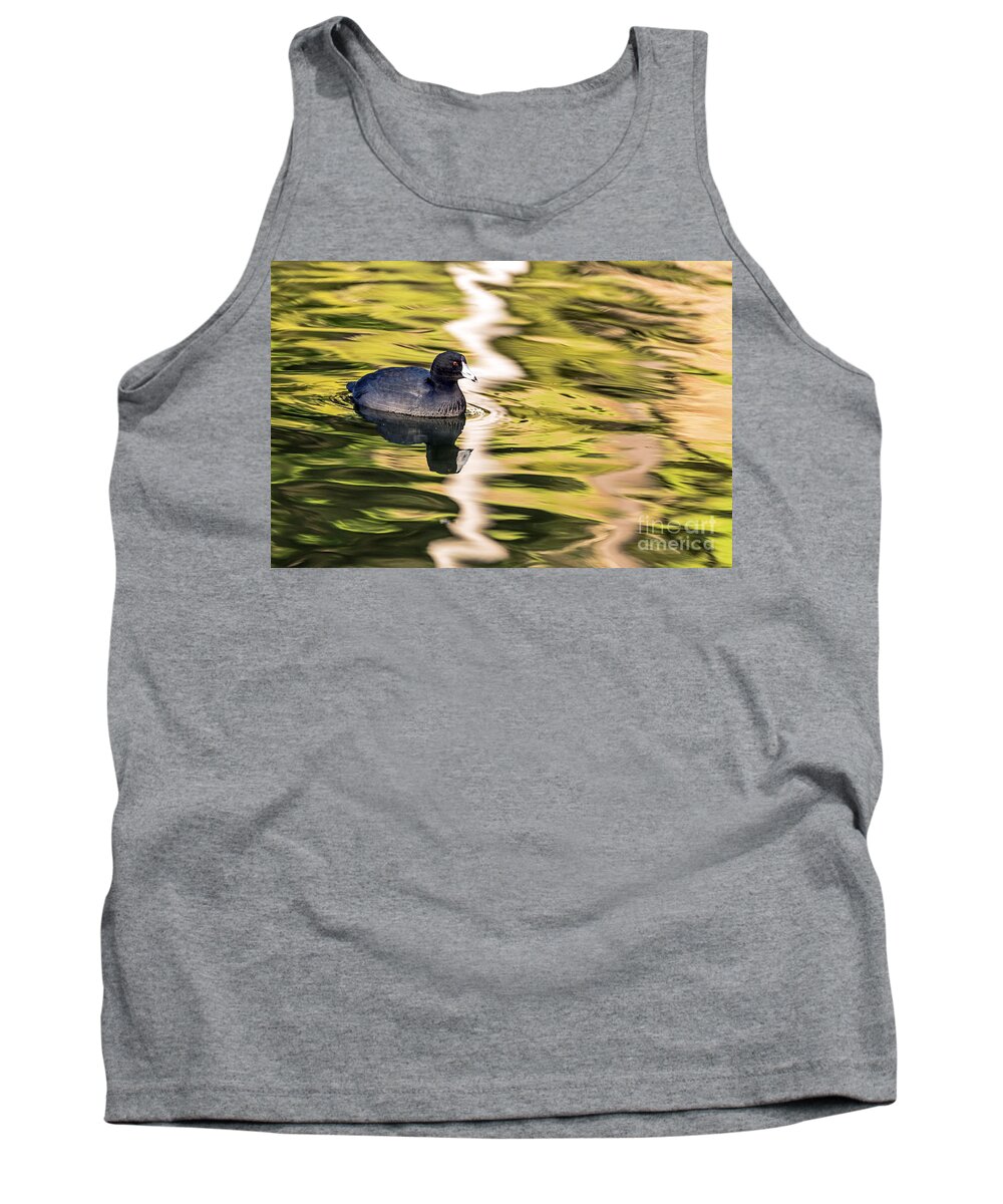 American Coot Tank Top featuring the photograph Coot Reflected by Kate Brown