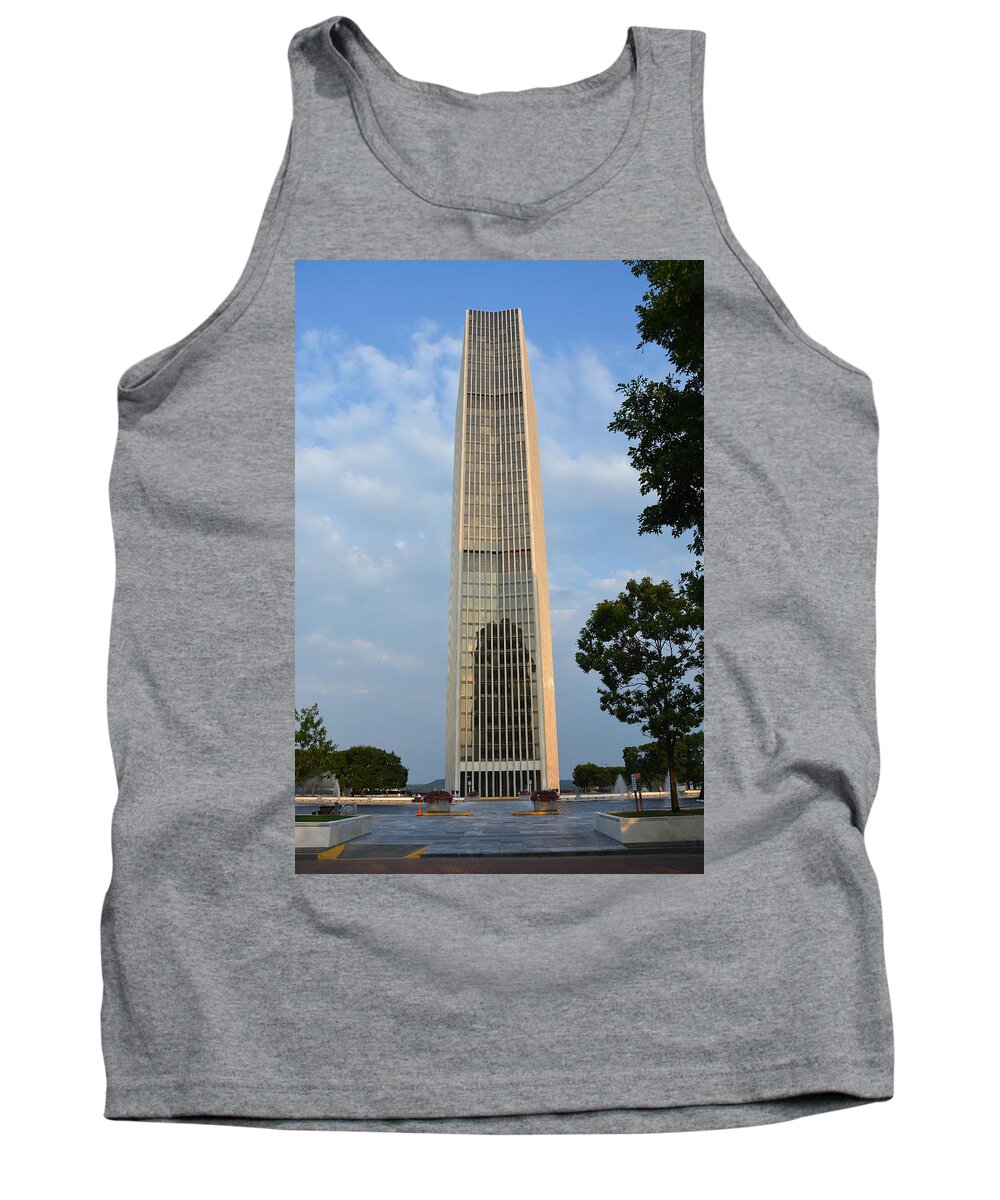 Architecture Tank Top featuring the photograph Corning Tower by John Schneider