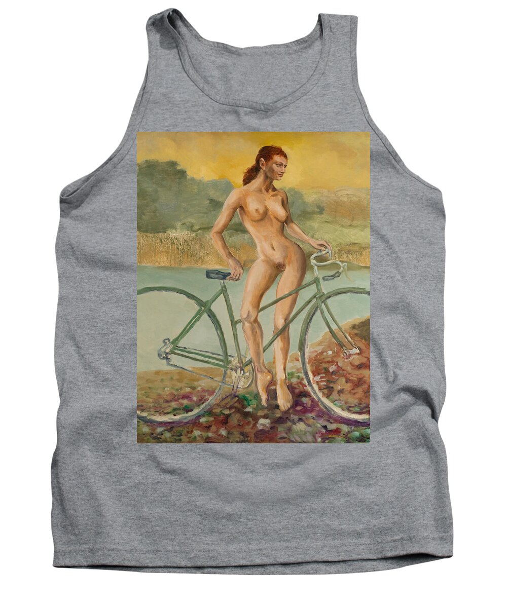 Idyll Tank Top featuring the painting Country idyll by Peregrine Roskilly