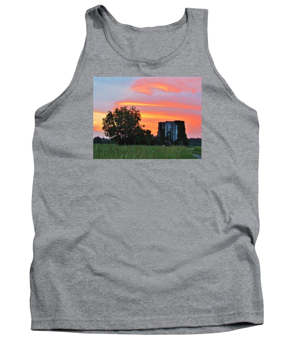 Sunset Tank Top featuring the photograph Country Sky by Cynthia Guinn