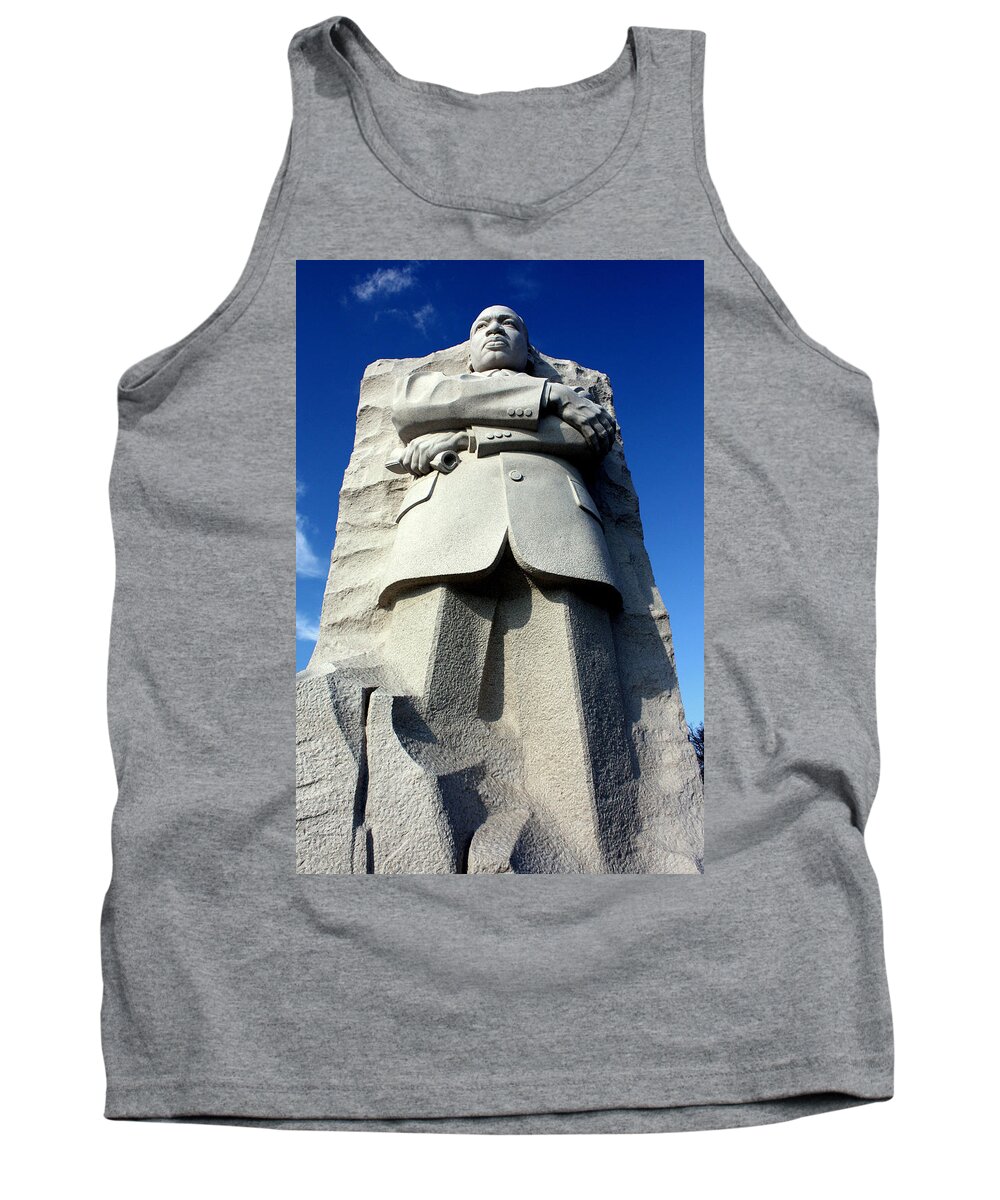 Martin Luther King Tank Top featuring the photograph Courage by Suzanne Stout