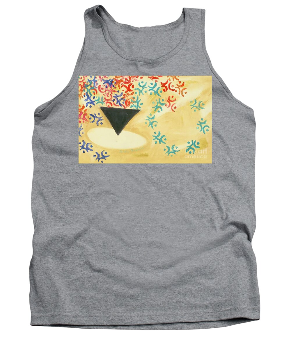 Coffee Tank Top featuring the painting Cup of Coffee by Karen Francis