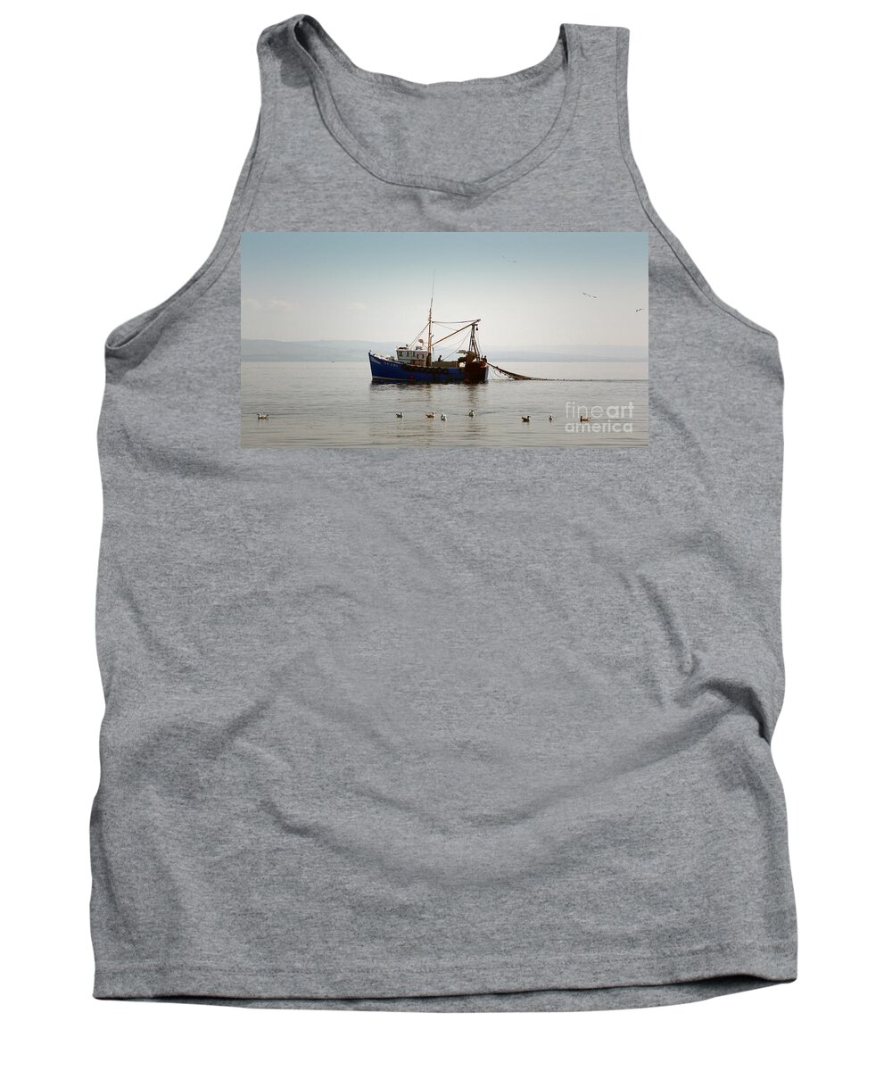 Boat Tank Top featuring the photograph Daily Catch by Lynn Bolt