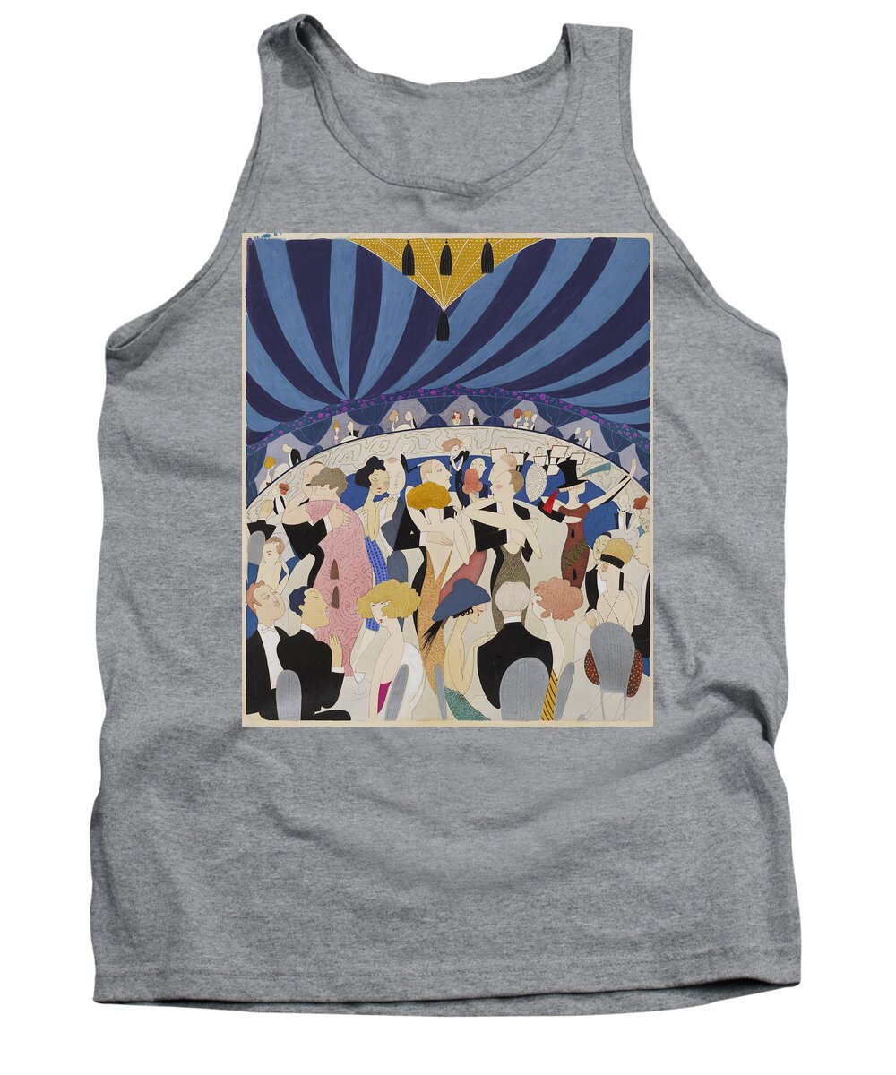 Anne Harriet Fish Tank Top featuring the digital art Dancing Couples by Georgia Clare