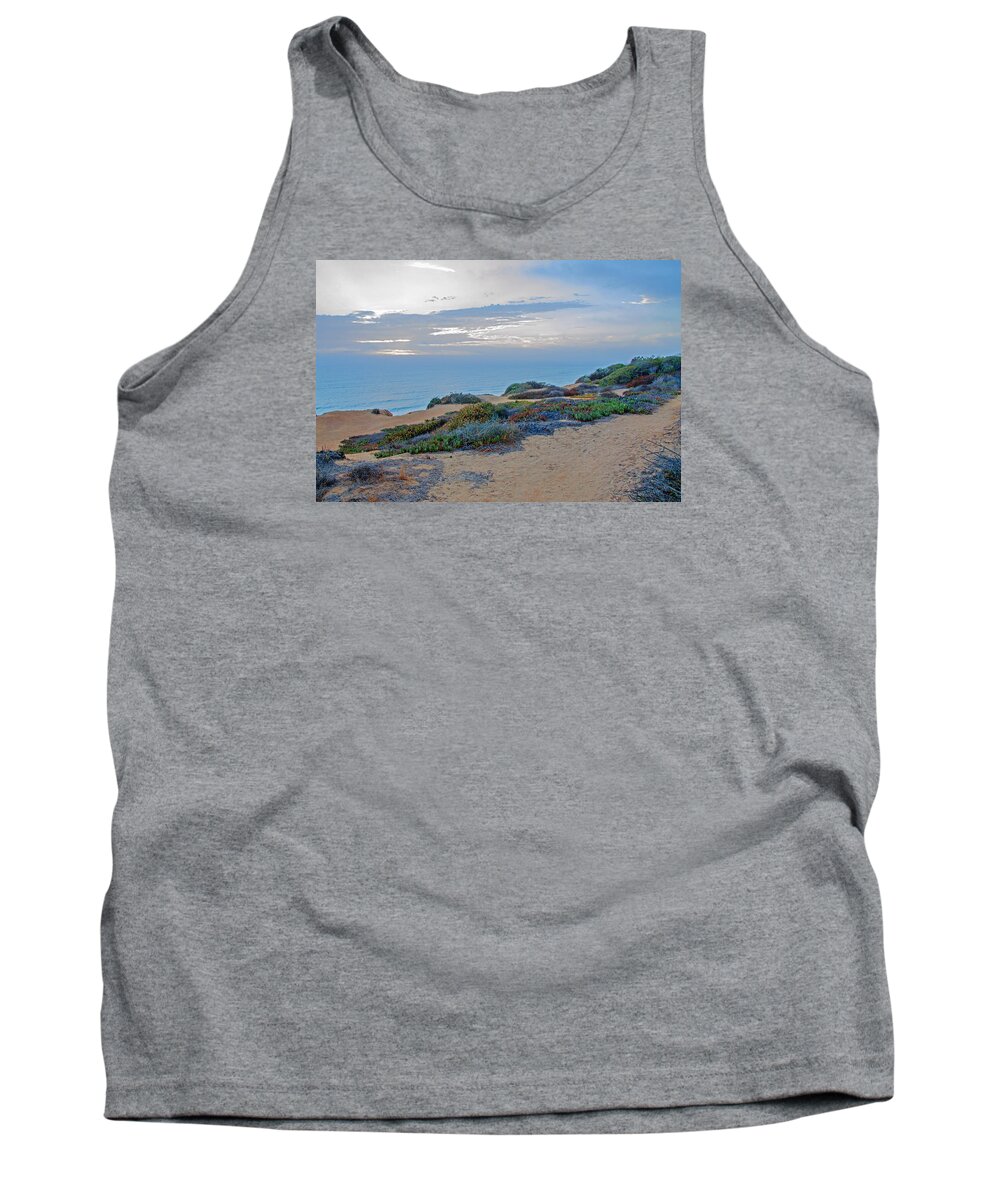 Del Mar Sunset Tank Top featuring the photograph Del Mar Sunset by Susan McMenamin