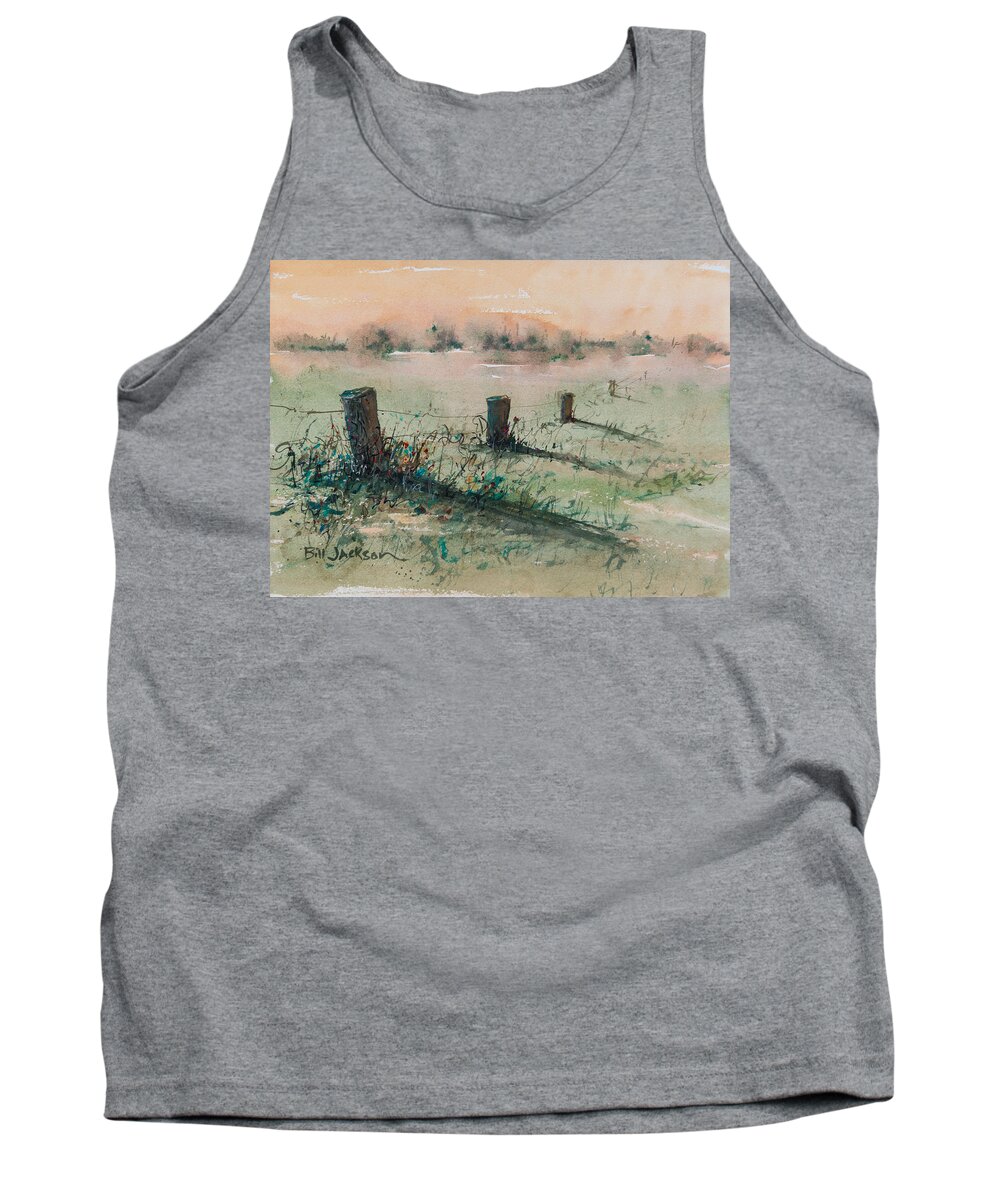 Delta Tank Top featuring the painting Delta 14 by Bill Jackson