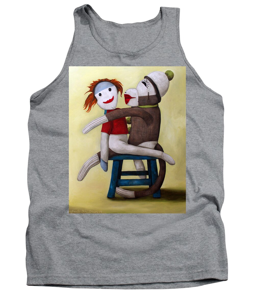 Doll Tank Top featuring the painting Dirty Socks 5 by Leah Saulnier The Painting Maniac
