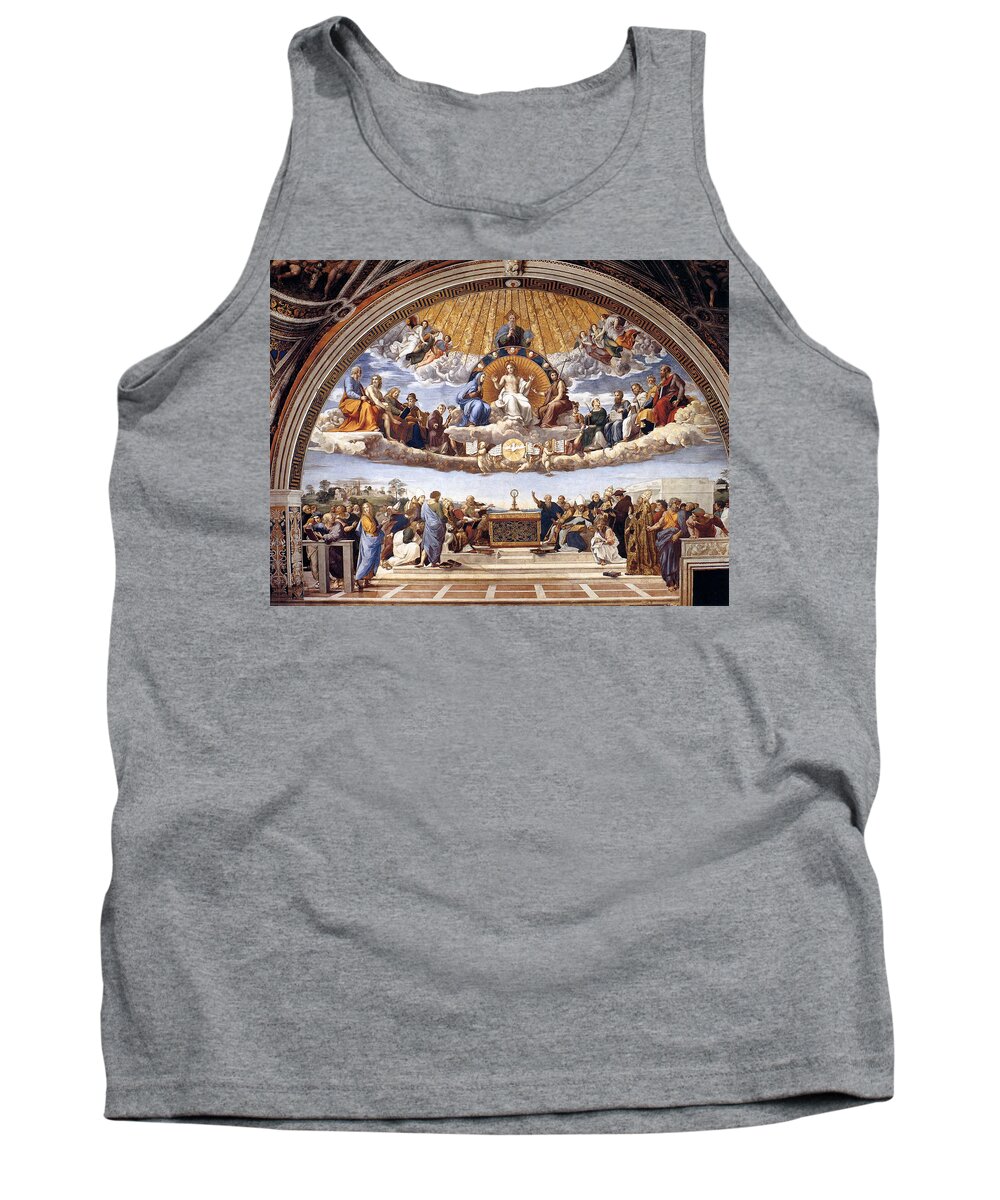 Vatican Tank Top featuring the painting Disputation of the Eucharist by Raphael
