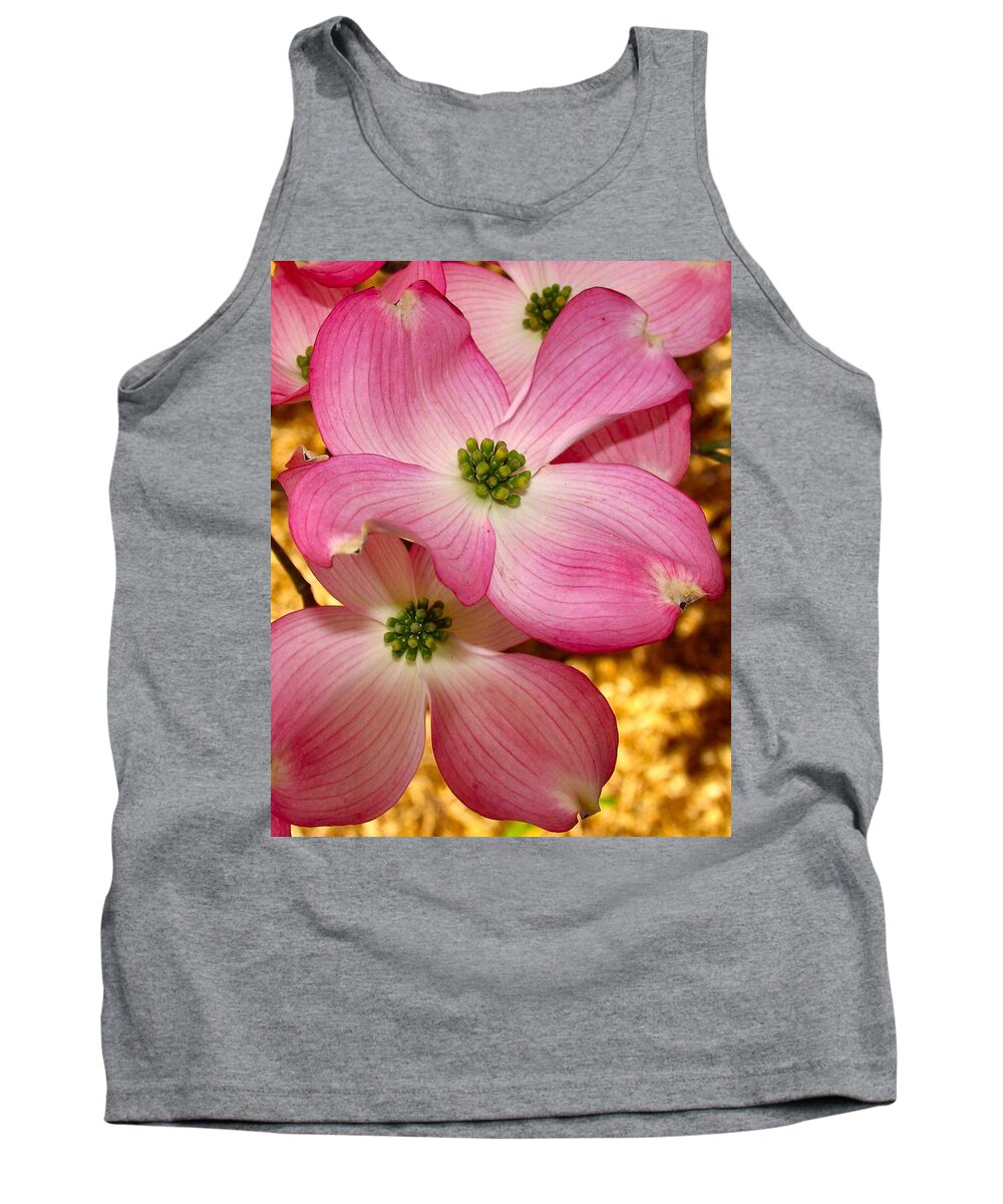 Blossom Tank Top featuring the photograph Dogwood in Pink by Roger Becker