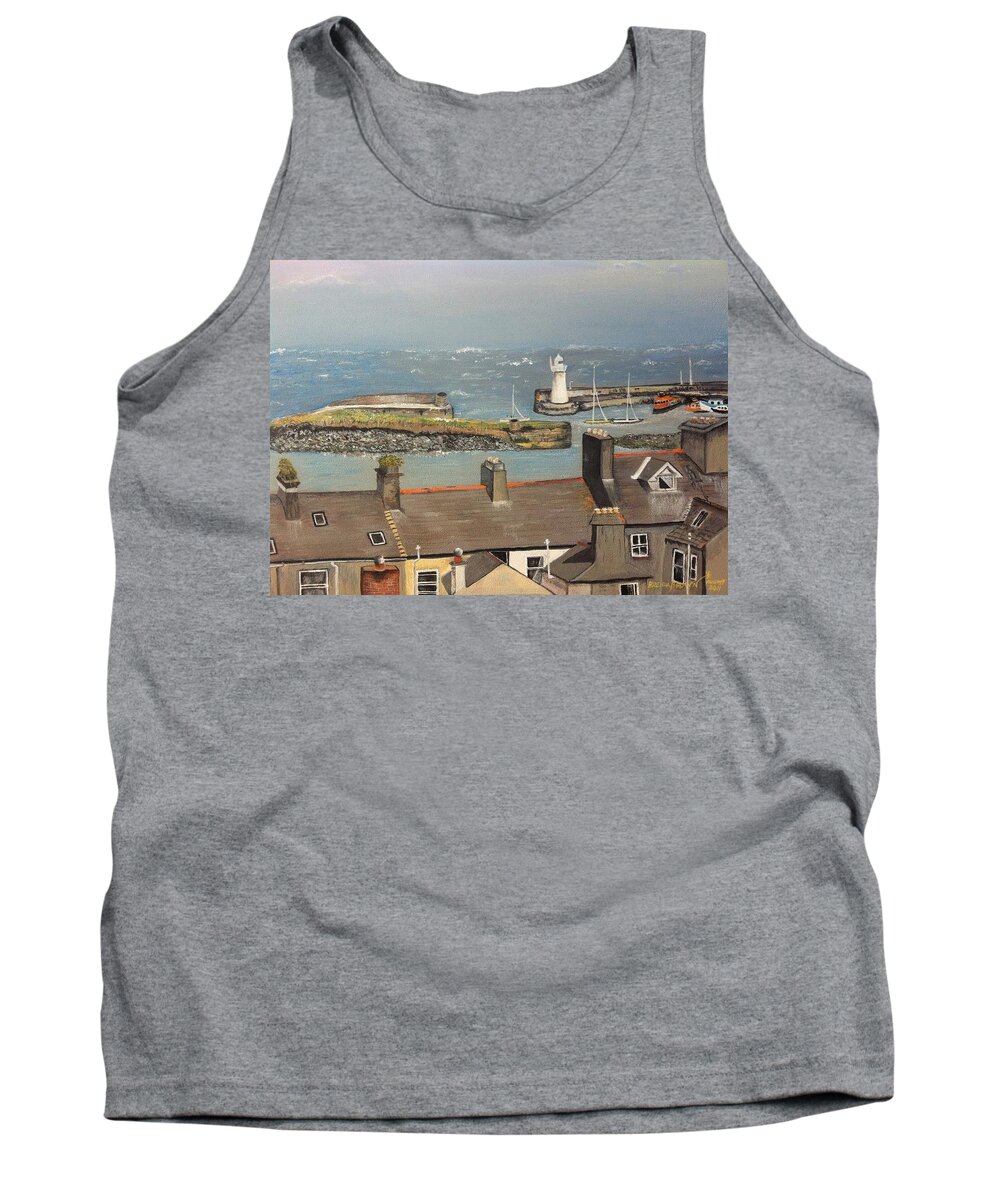 Landscape Tank Top featuring the painting Donaghadee Ireland Irish Sea by Brenda Brown