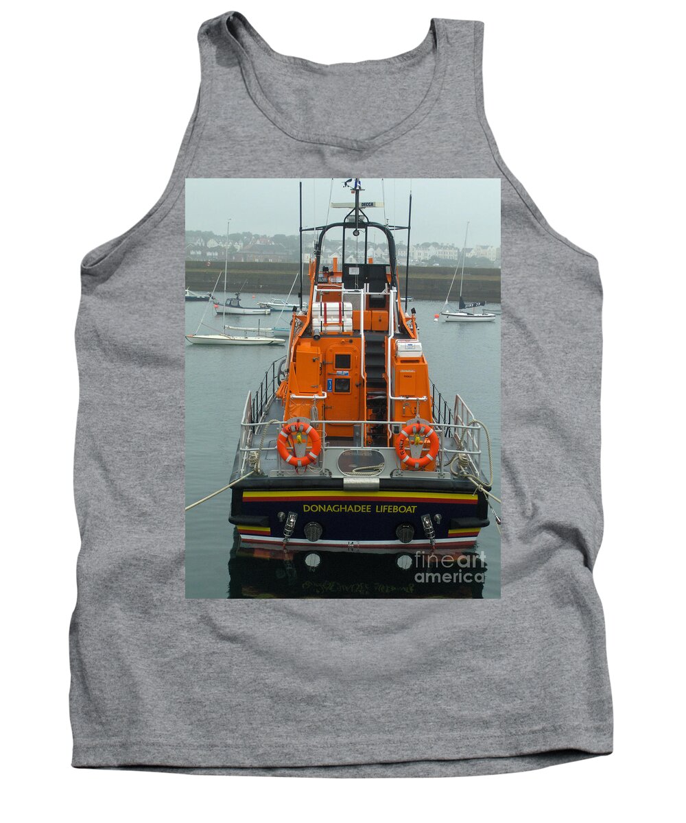 Boat Tank Top featuring the photograph Donaghadee Rescue Lifeboat by Brenda Brown