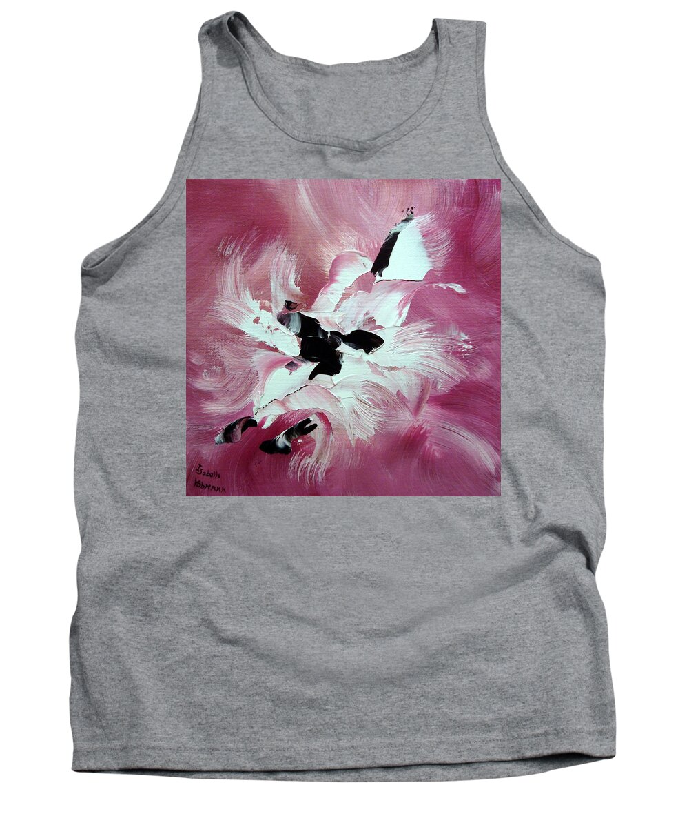 Abstract Tank Top featuring the painting Douceur by Isabelle Vobmann
