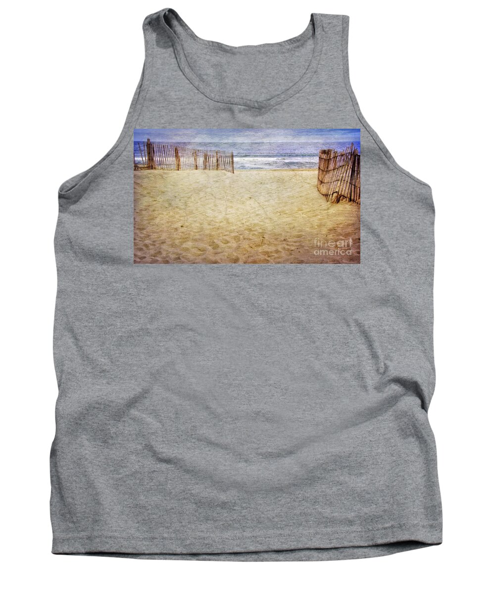 Jersey Shore Tank Top featuring the photograph Down the Shore by Debra Fedchin