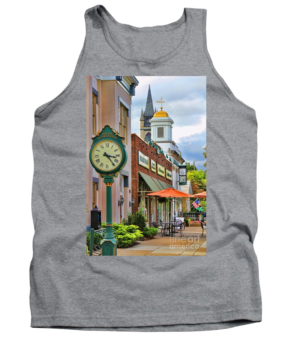 Downtown Granville Ohio Tank Top featuring the photograph Downtown Granville Ohio by Jack Schultz