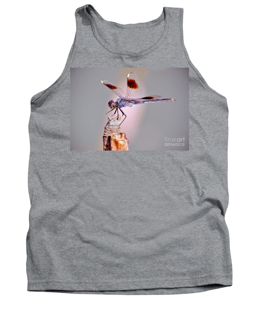Dragonfly Tank Top featuring the photograph Dragonfly by Savannah Gibbs