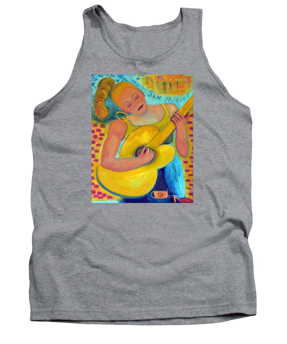 Oil Painting Tank Top featuring the painting Dreaming of San Miguel by Karen E. Francis by Karen Francis