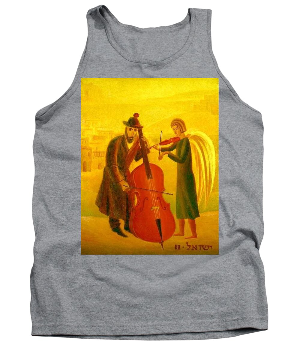 Duets Tank Top featuring the painting Duet by Israel Tsvaygenbaum