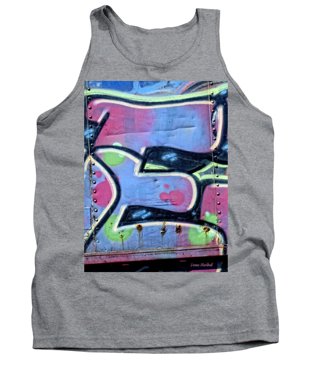 Graffiti Tank Top featuring the photograph E Is For Equality by Donna Blackhall
