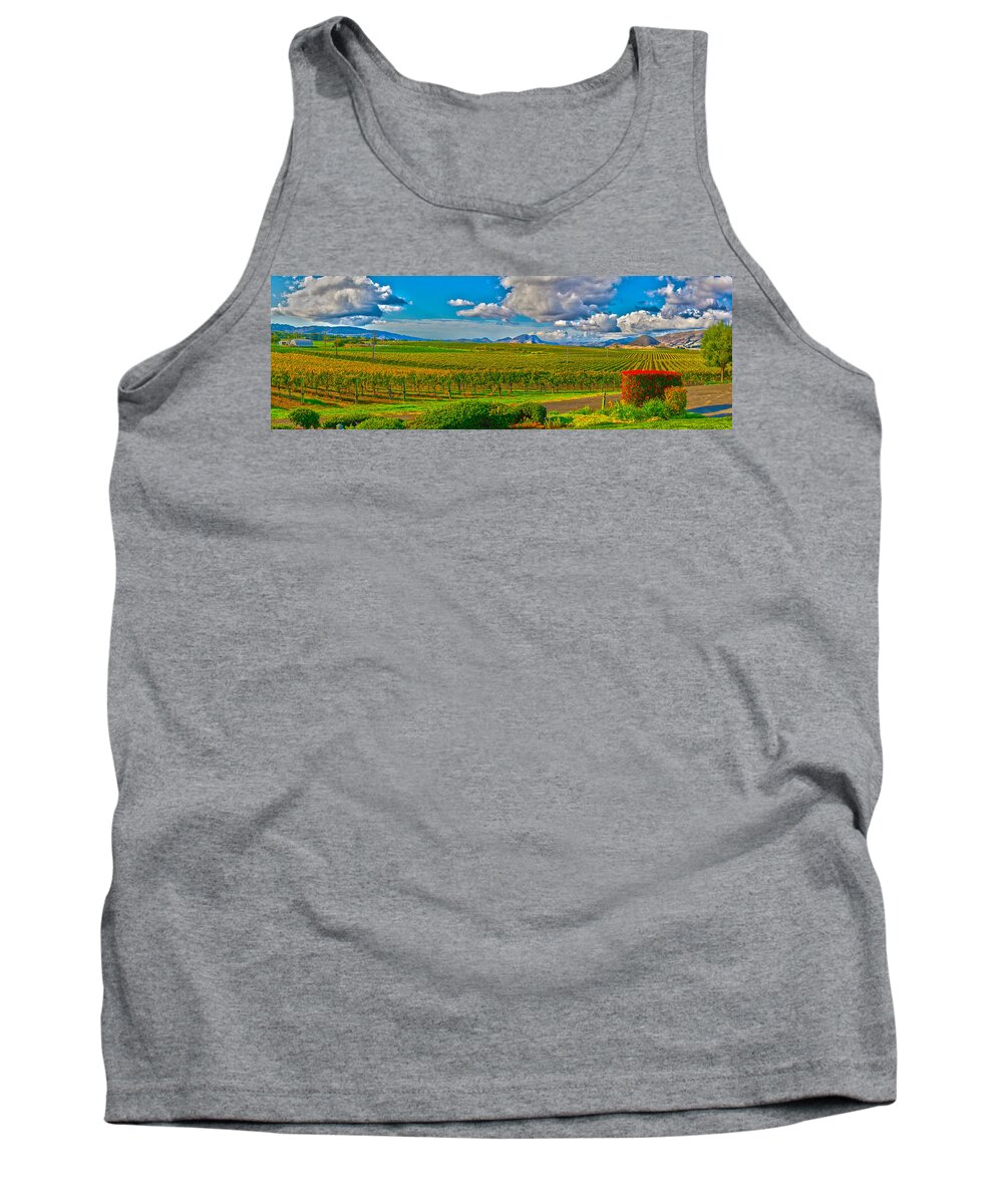 Wineries Tank Top featuring the photograph Edna Wineries CA by Richard J Cassato