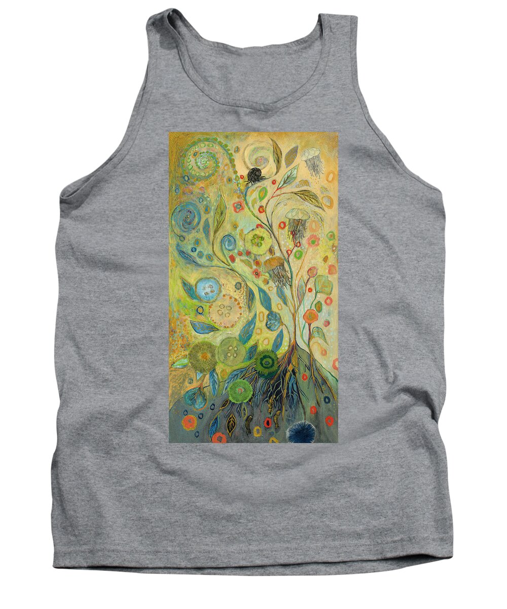 Underwater Tank Top featuring the painting Embracing the Journey by Jennifer Lommers