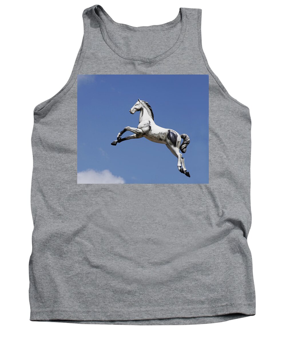 Carousel Tank Top featuring the photograph Escaped carousel horse by Steve Ball