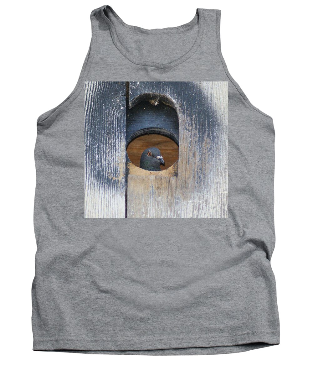 Pigeon Tank Top featuring the photograph Eye of the Eye by Debby Pueschel