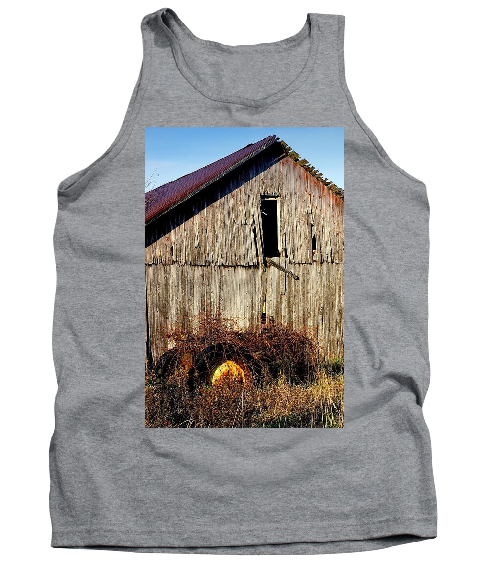 Barn Tank Top featuring the photograph Fail to Notice by Randy Pollard