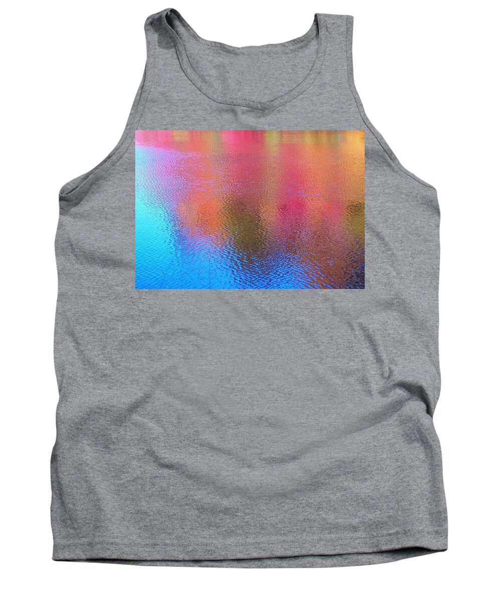 Nature Tank Top featuring the digital art Fall Reflections In South by Matthew Seufer
