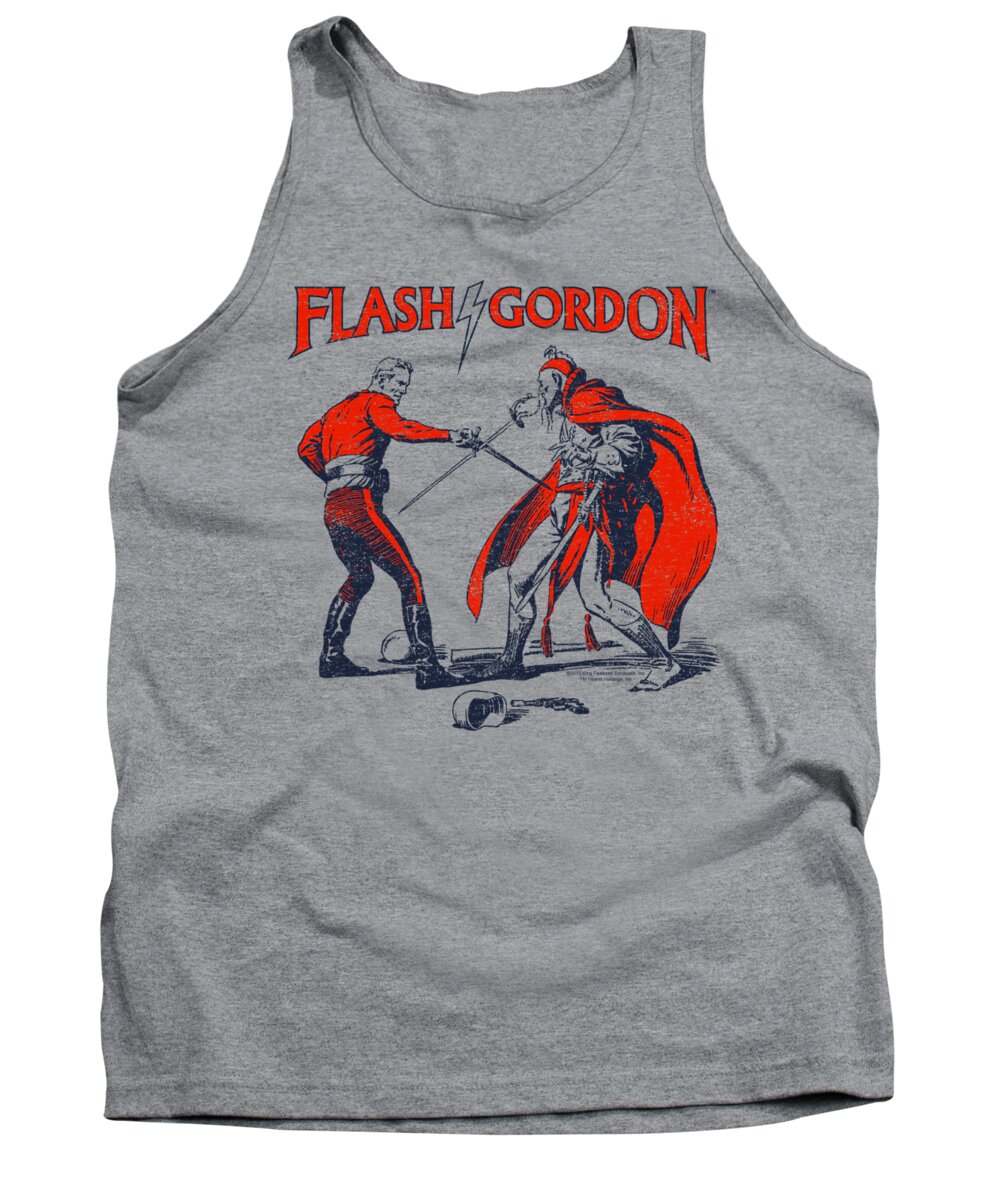  Tank Top featuring the digital art Flash Gordon - Duel by Brand A
