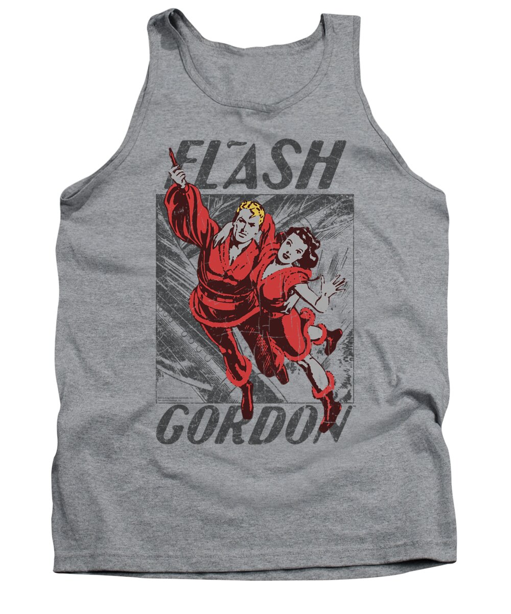  Tank Top featuring the digital art Flash Gordon - To The Rescue by Brand A