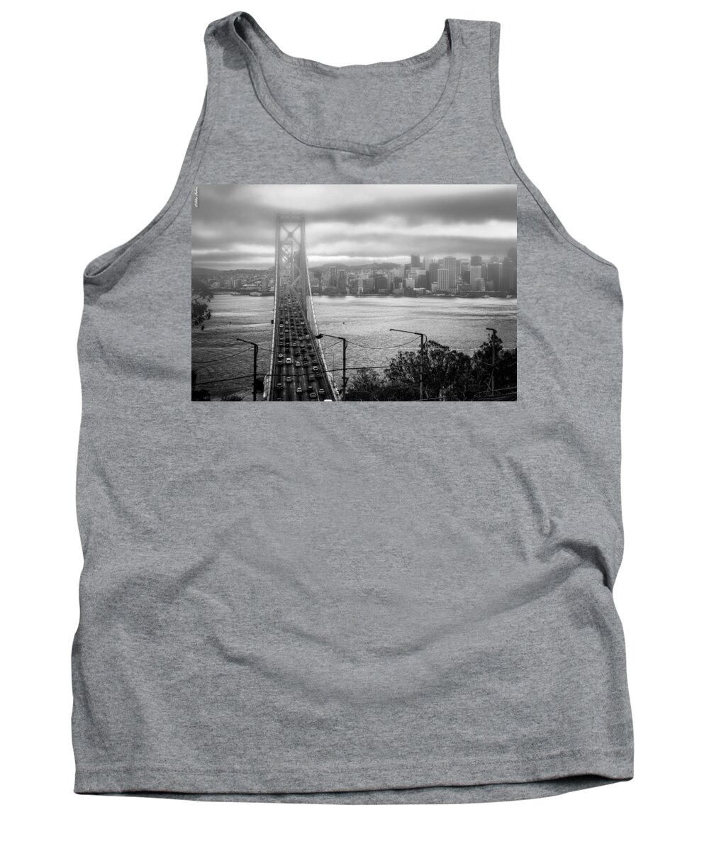 Bay Tank Top featuring the photograph Foggy City of San Francisco by Alexander Fedin
