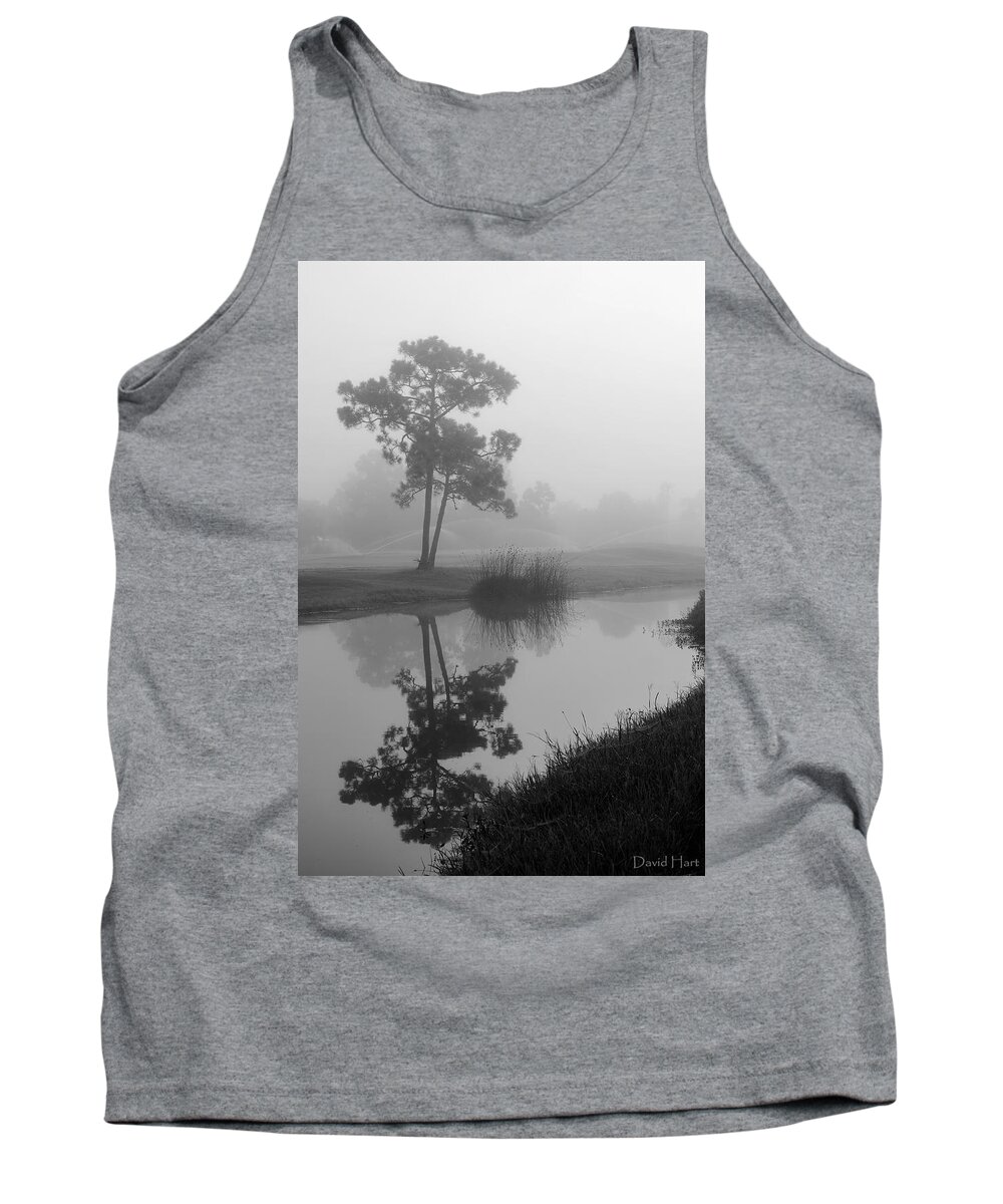 Fog Tank Top featuring the photograph Foggy Morning 2 by David Hart