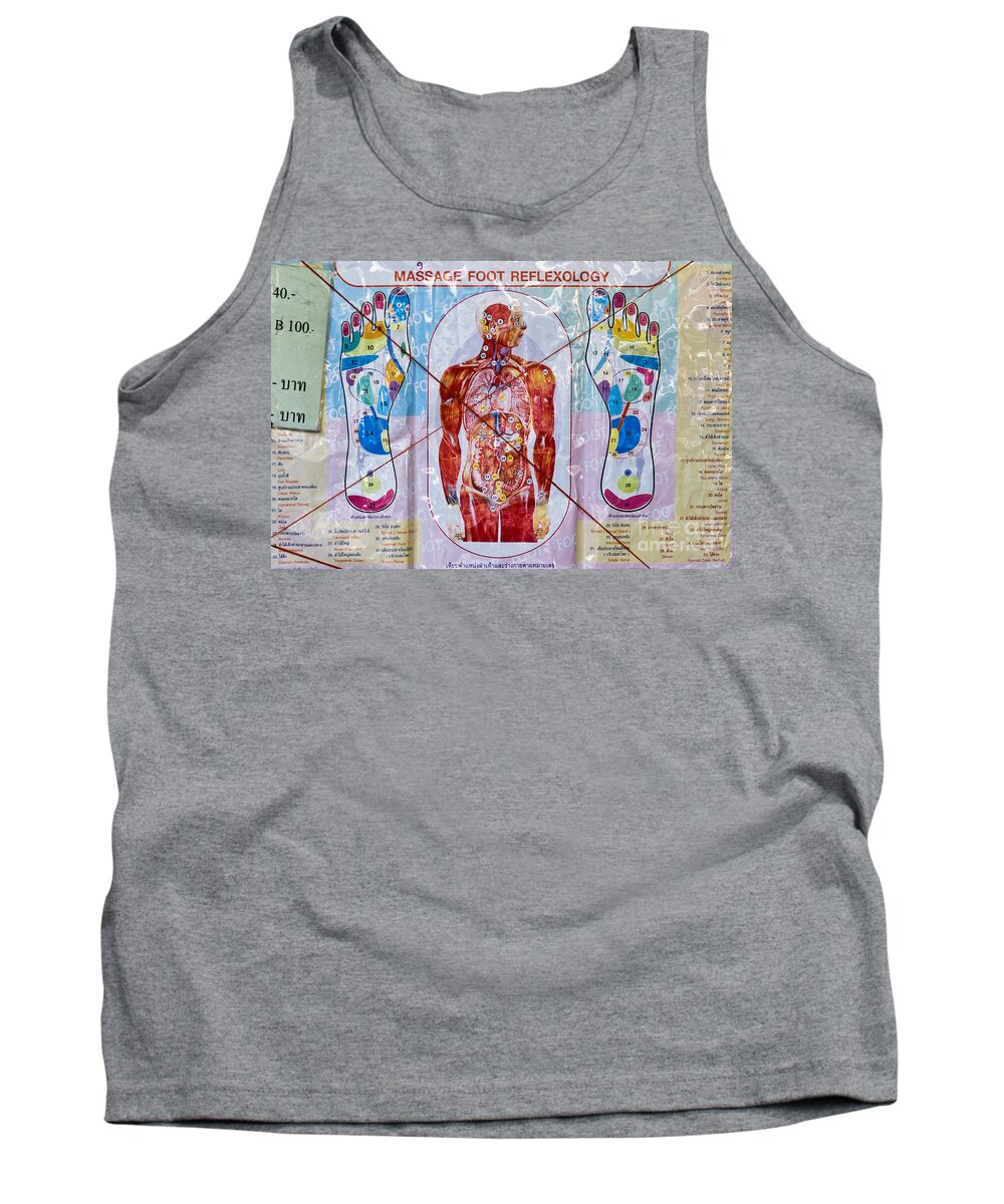 Human Internal Organ Tank Top featuring the photograph Foot Massage by Luciano Mortula