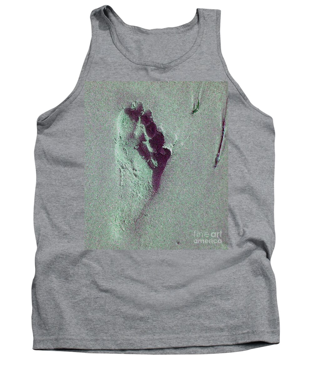 Photo Tank Top featuring the photograph Footprint by Mini Arora