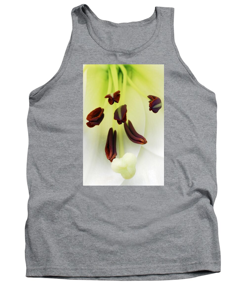 For The Love Of Lilies Tank Top featuring the photograph For The Love Of Lilies 1 by Wendy Wilton