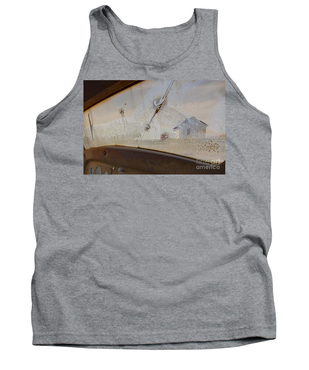 Antique Car Tank Top featuring the photograph Forsaken by Angela Moyer