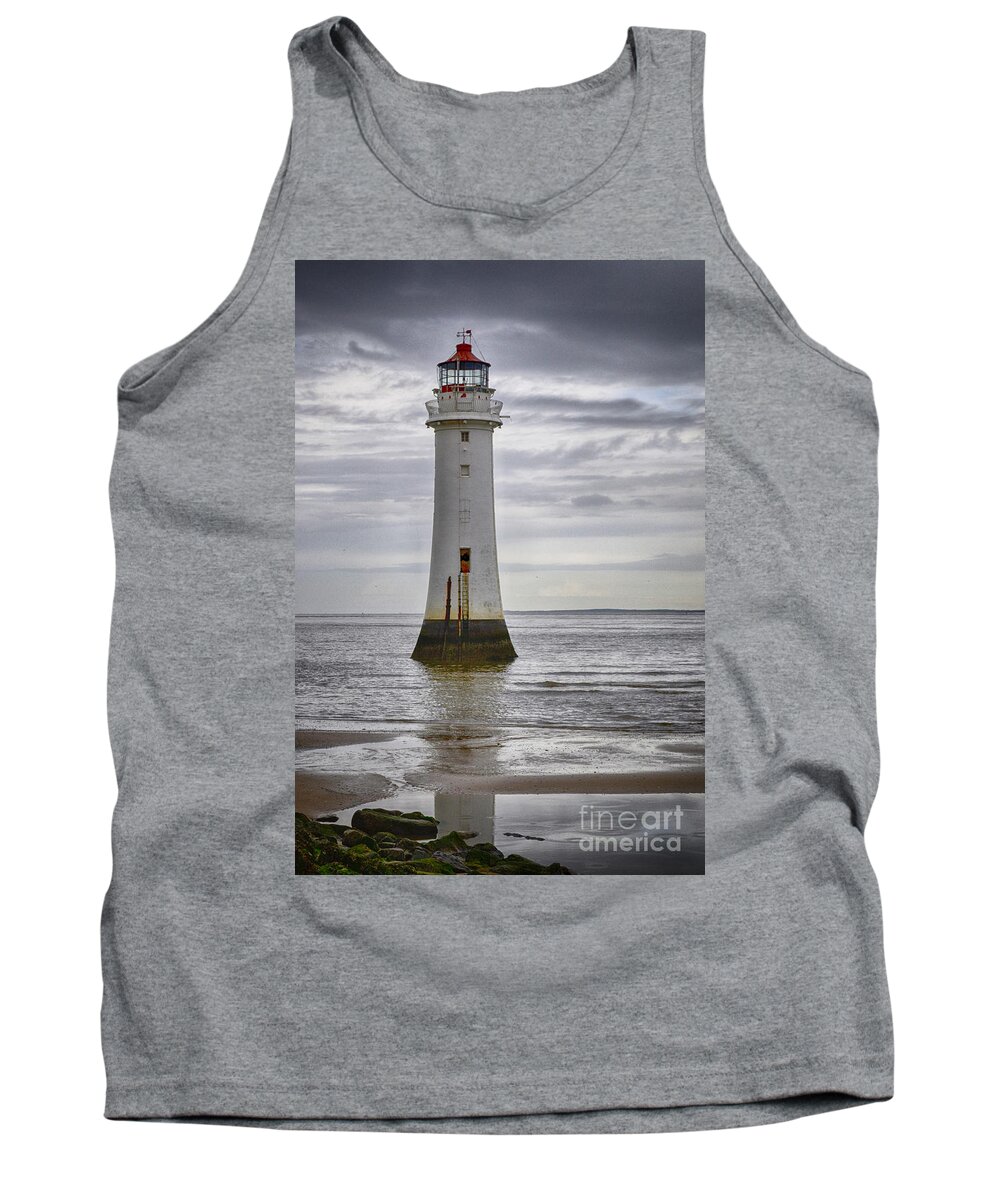 Seascape Tank Top featuring the photograph Fort Perch Lighthouse by Spikey Mouse Photography