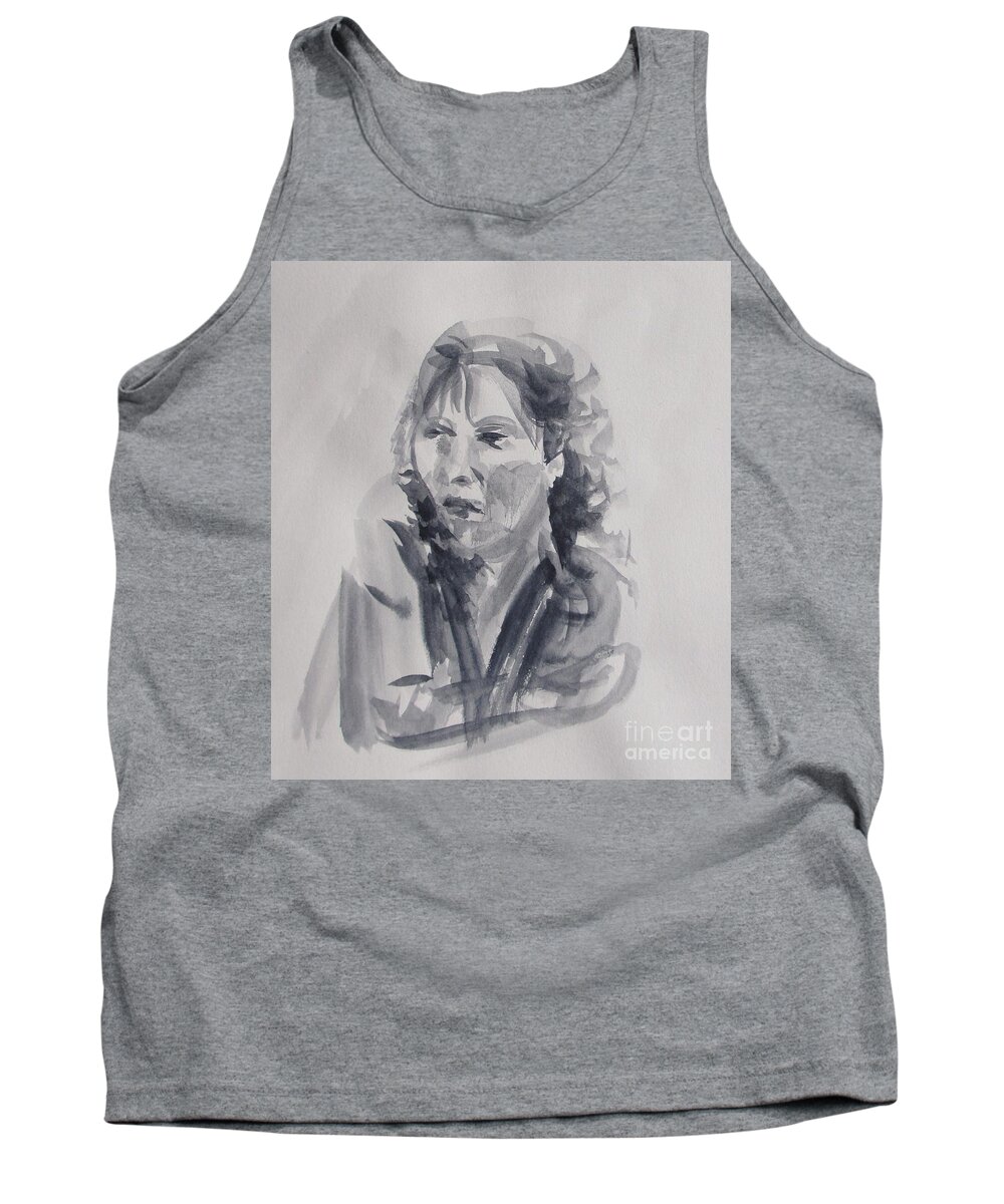 Corrine Tank Top featuring the painting French Woman At War by Martin Howard