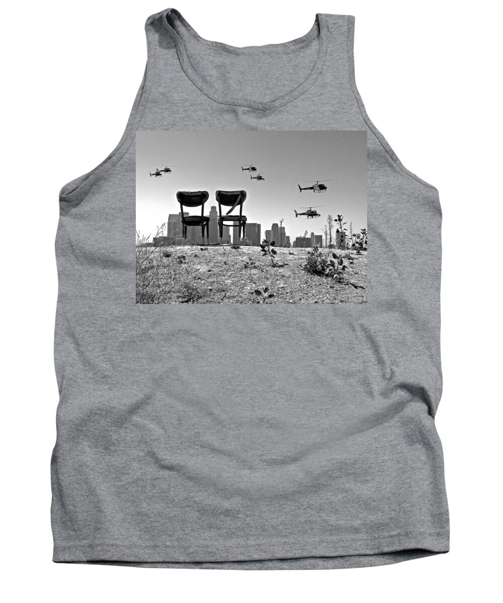 Black And White Tank Top featuring the photograph Front Row Seats by Guillermo Rodriguez