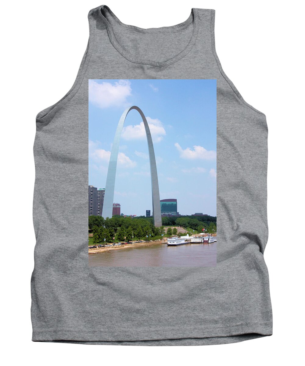 Saint Louis Tank Top featuring the photograph Gateway to the West by Kristin Elmquist