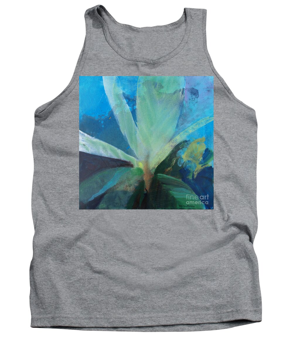 Ginger Tea Tank Top featuring the painting Ginger Tea by Robin Pedrero
