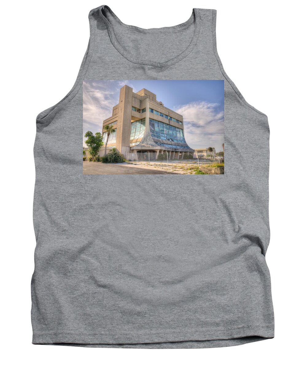 Bradford Martin Tank Top featuring the photograph Glass Bank in Cocoa Beach-Shattered by Bradford Martin