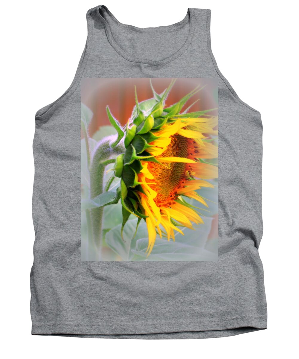 Sunflower Tank Top featuring the photograph Glorious Sunflower by Kay Novy