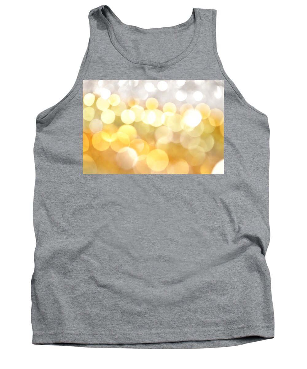Abstract Tank Top featuring the photograph Gold on the Ceiling by Dazzle Zazz