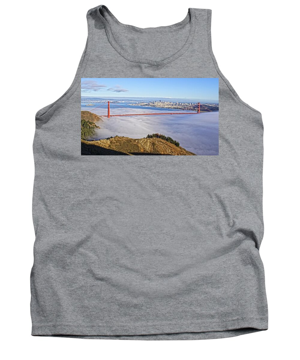 Golden Gate Bridge Tank Top featuring the photograph Golden Gate by Dave Files