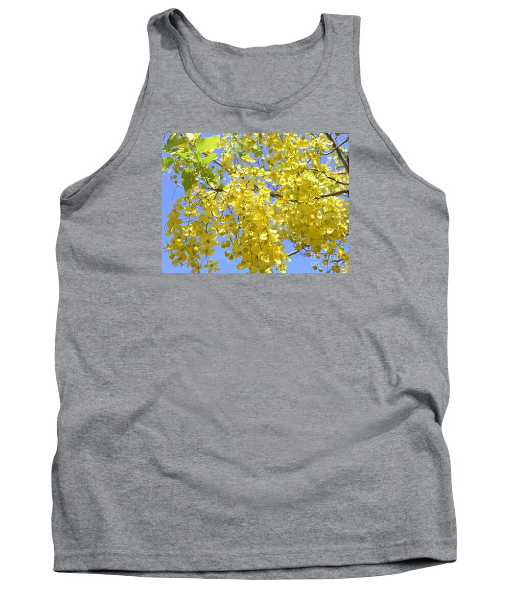 Yellow Tank Top featuring the photograph Golden Medallion Shower Tree by Mary Deal