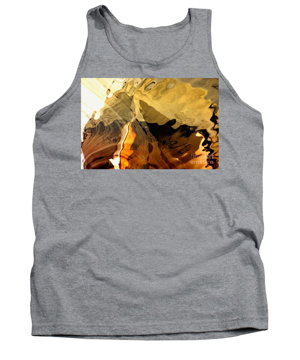 Abstract Tank Top featuring the photograph Golden Words to Whisper by Lauren Leigh Hunter Fine Art Photography
