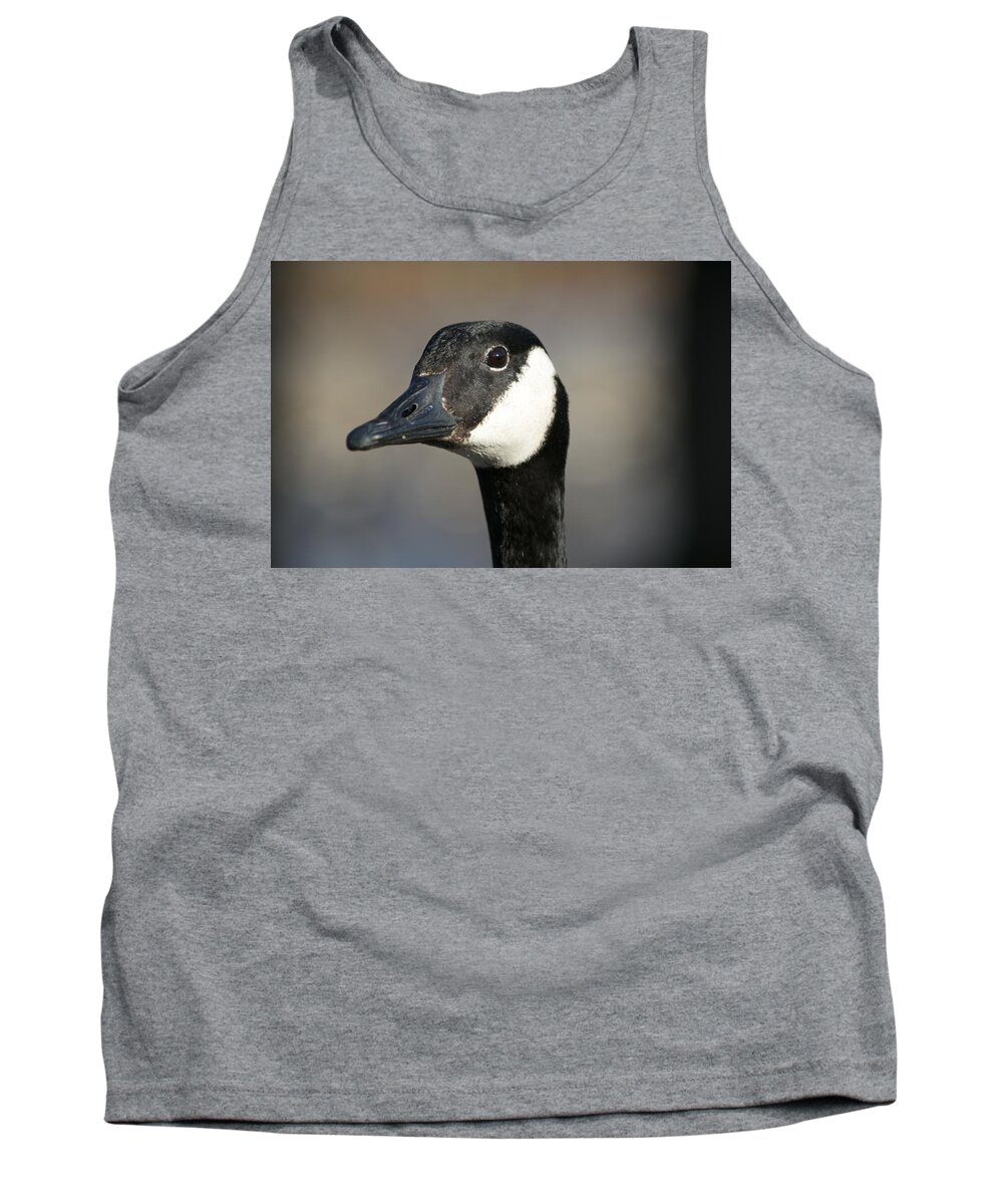 Canada Goose Tank Top featuring the photograph Goose Portrait by Allan Morrison