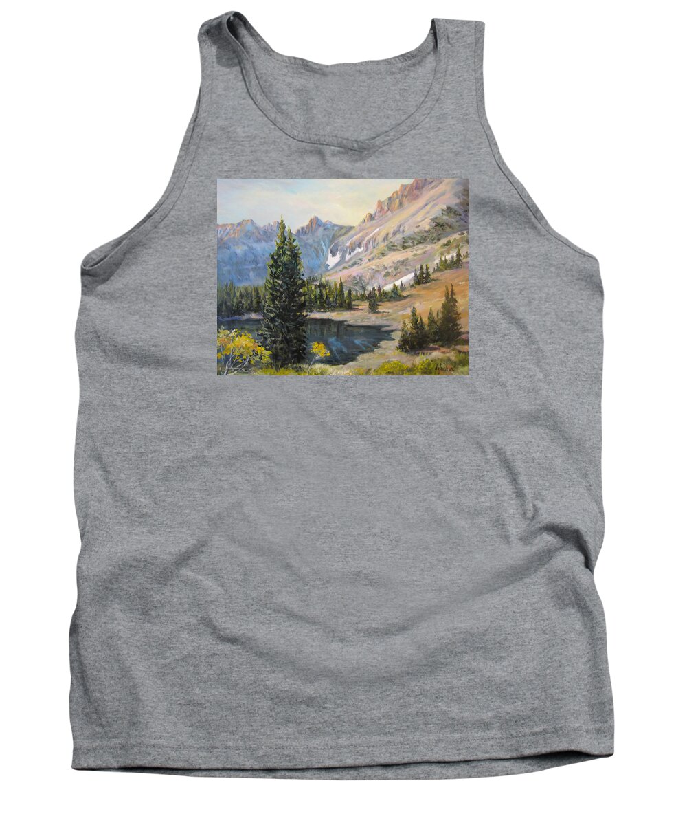 Nature Tank Top featuring the painting Great Basin Nevada by Donna Tucker