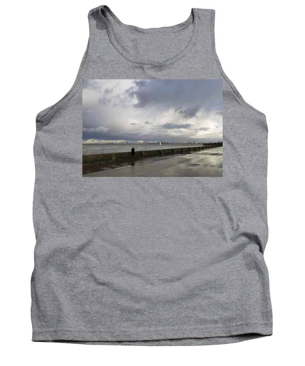 Man Tank Top featuring the photograph Guy in the Red Trousers by Spikey Mouse Photography